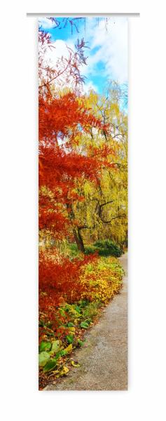 Herbstfarbenerlebnis, Flächenvorhang Einzel